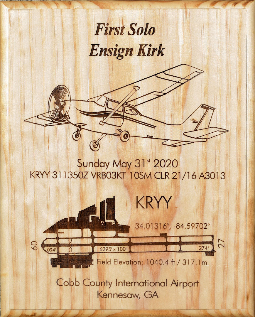 Aviation Milestone Plaque